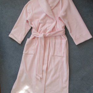 Women's pink fleece bathrobe, NEW, size medium/large